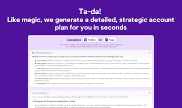 Pocus AI Account Plan Generator gallery image