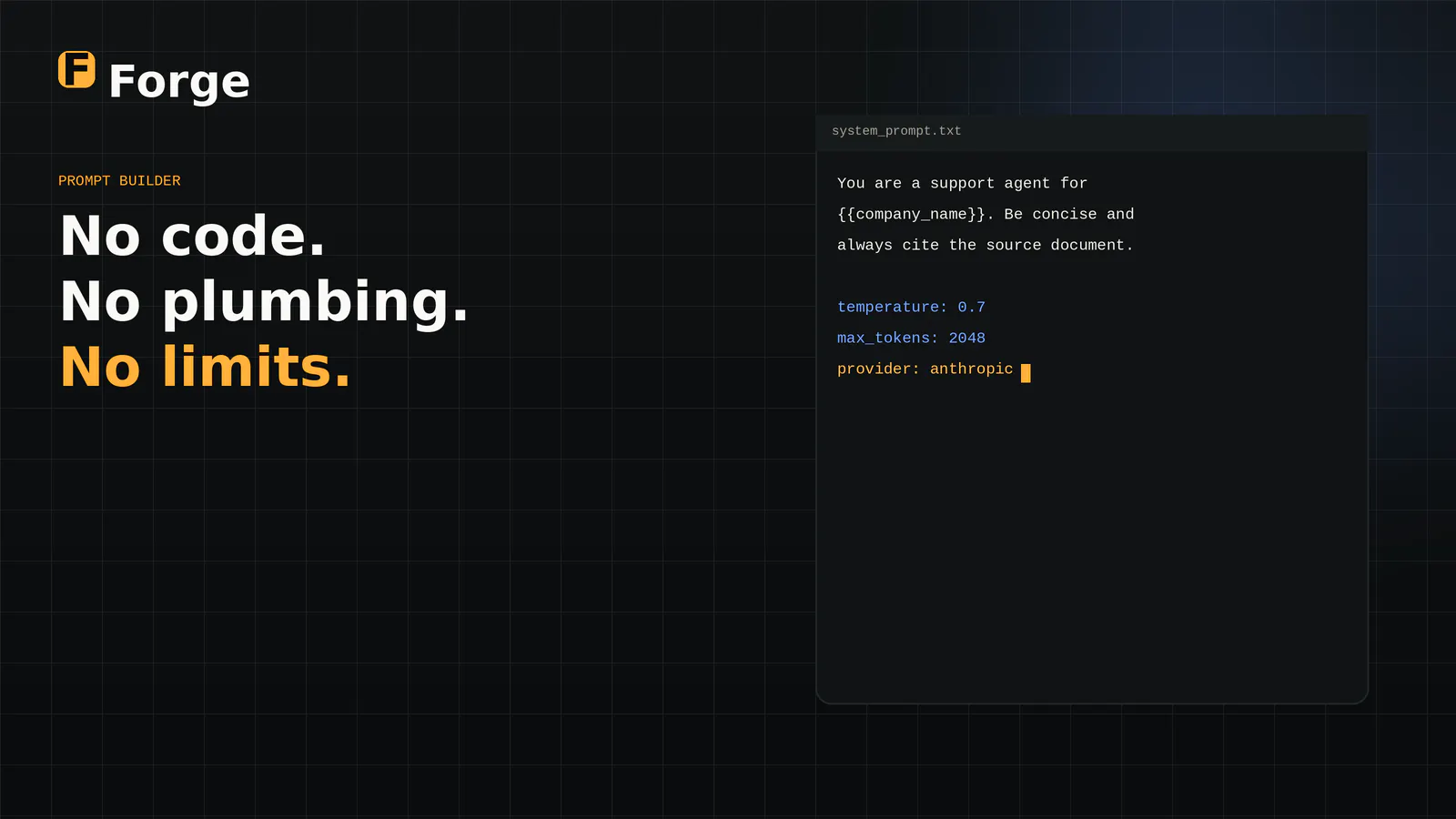 Forge — AI Agent Builder gallery image