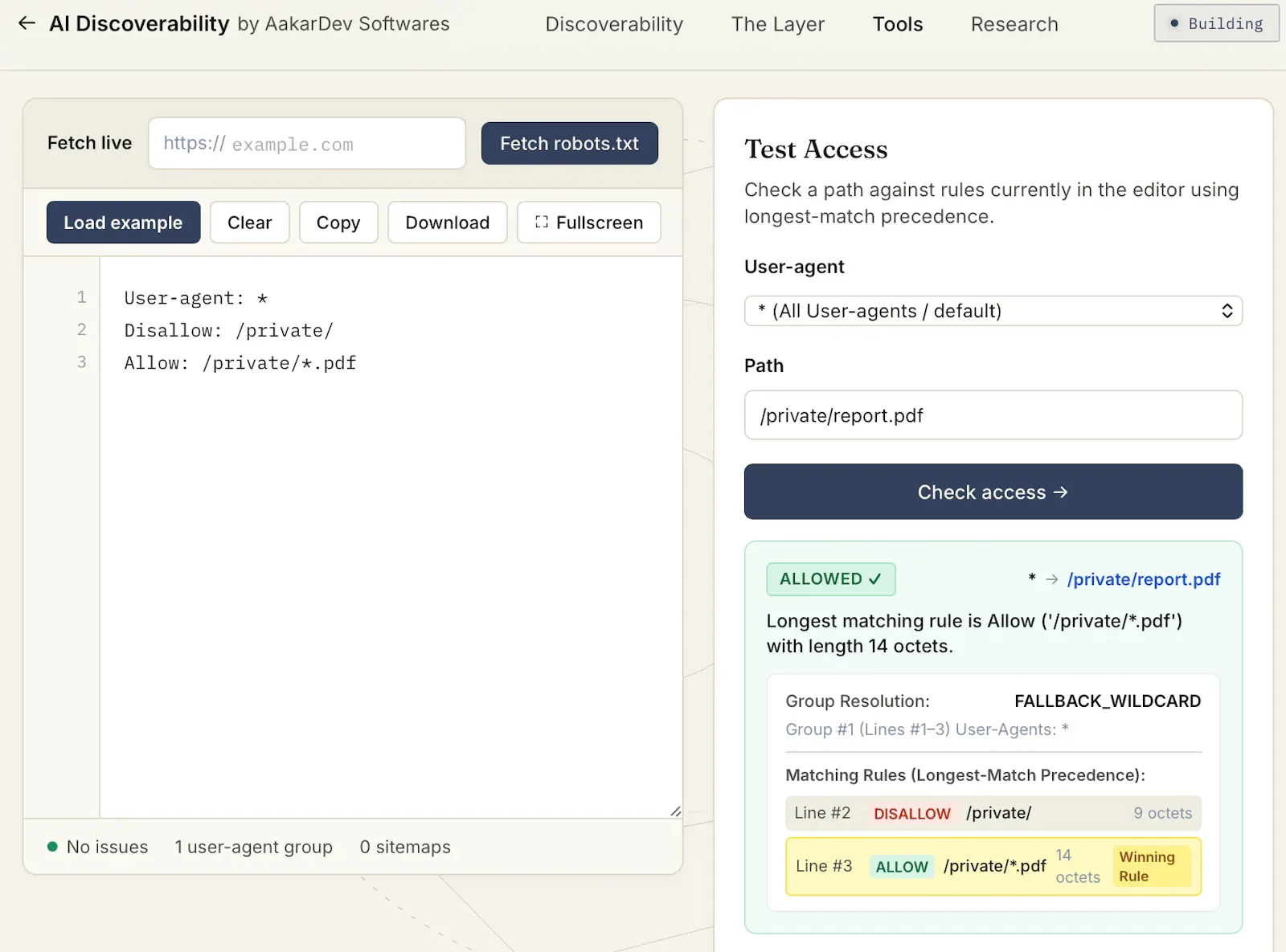 Robots.txt Editor & Validator screenshot 5
