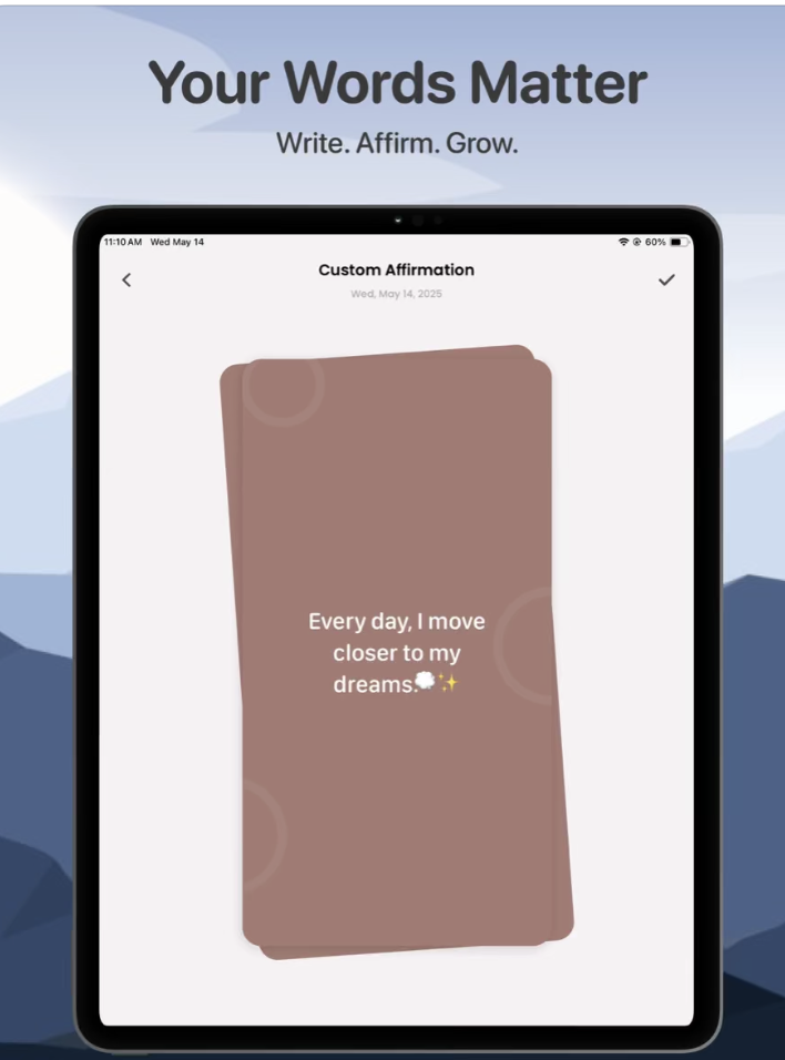 Daily Affirmations: daily Quote - Screenshot 2 showing product features and functionality