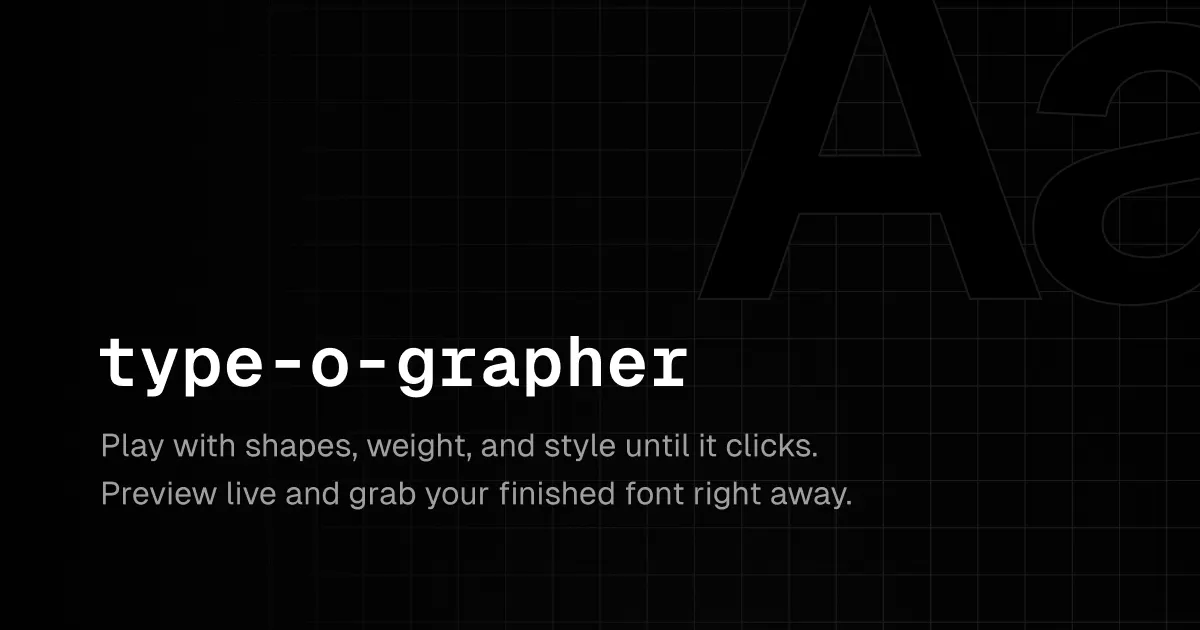 Type-o-grapher
