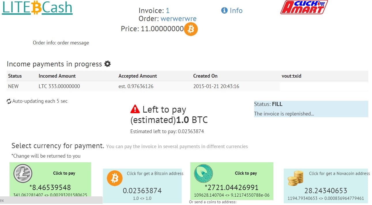 bitcoin LITE.cash gallery image