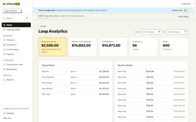 AffiliateRail screenshot 3