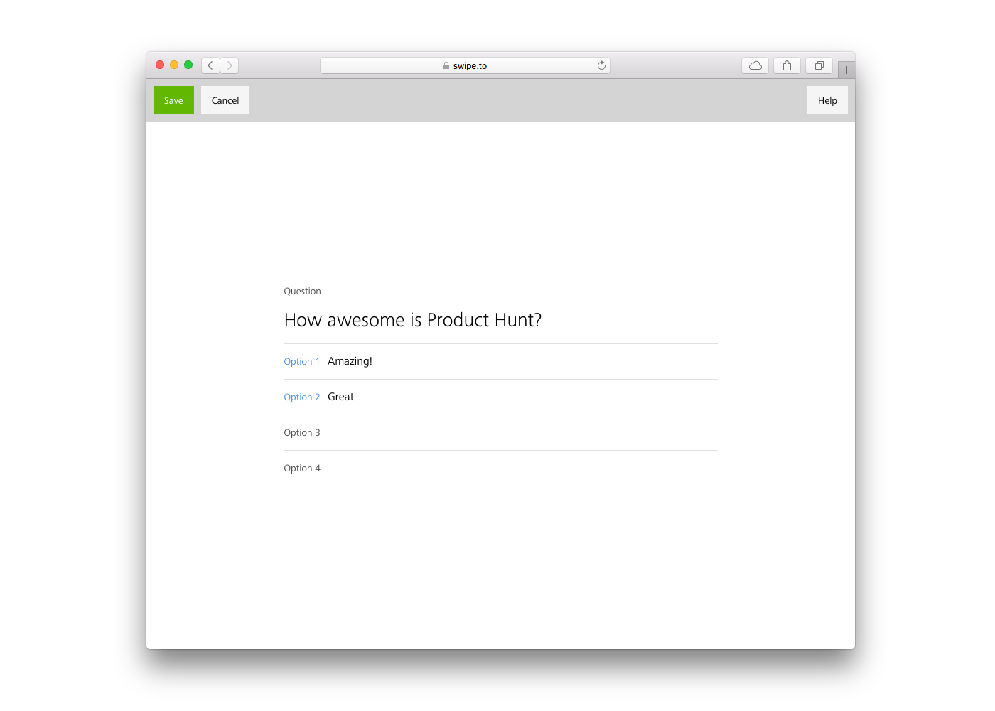 Swipe.to gallery image