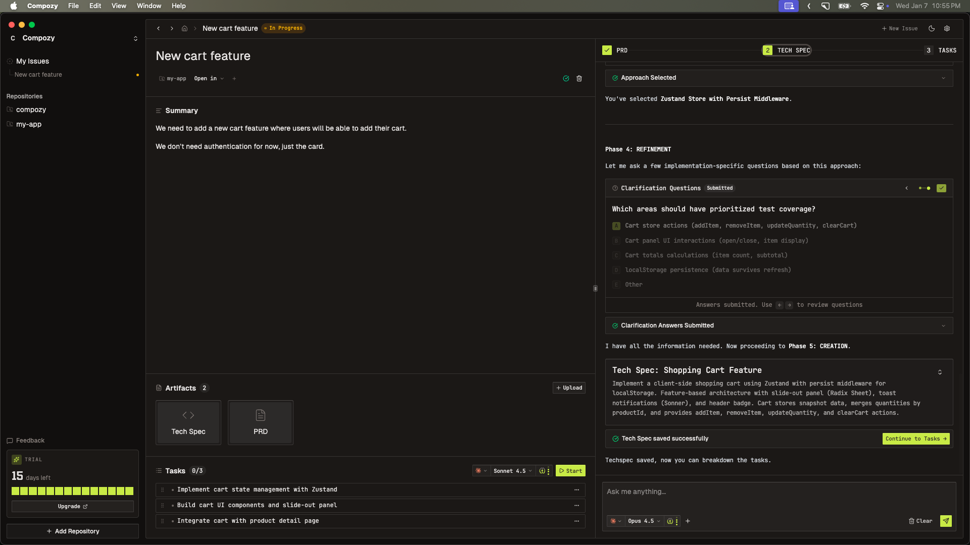 Compozy - Screenshot 4 showing product features and functionality