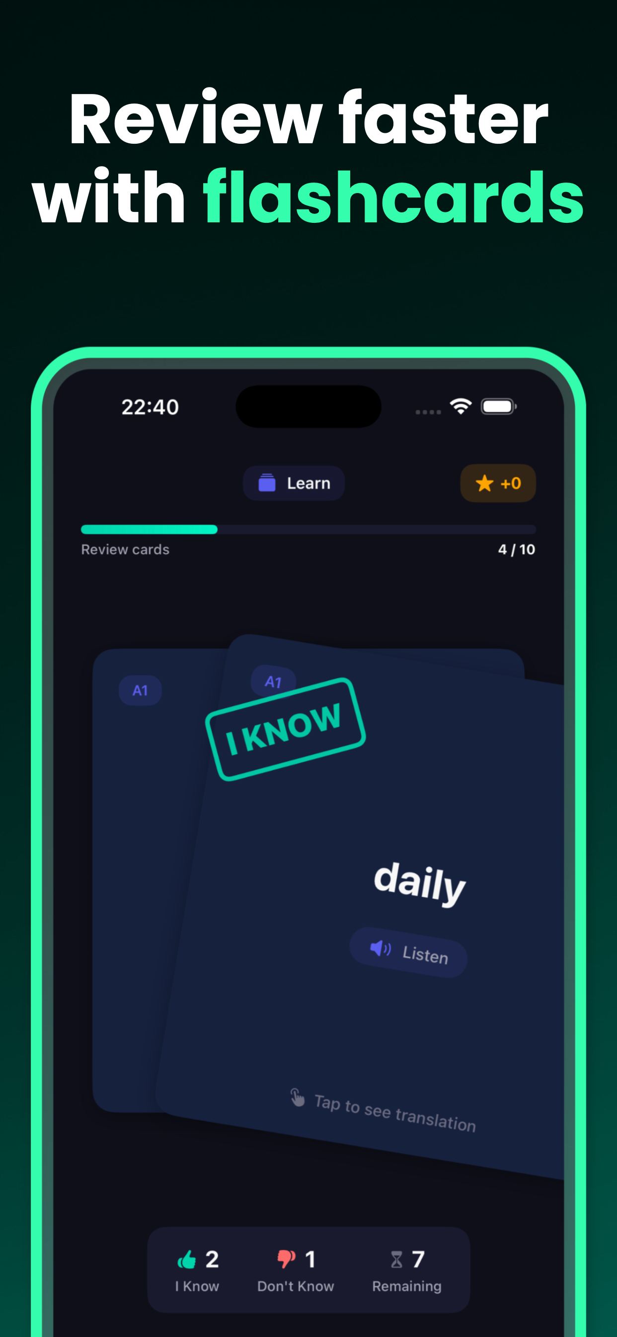 Lingui: Learn English Words - Screenshot 2 showing product features and functionality