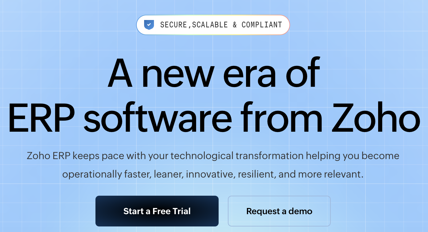 Zoho ERP gallery image