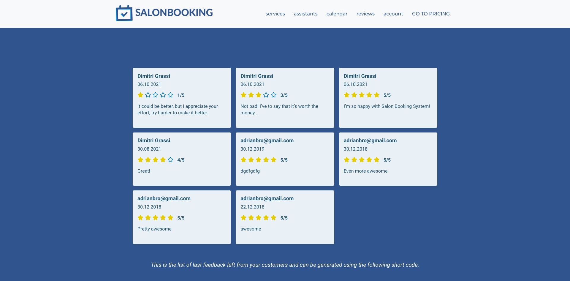 Salon Booking System gallery image