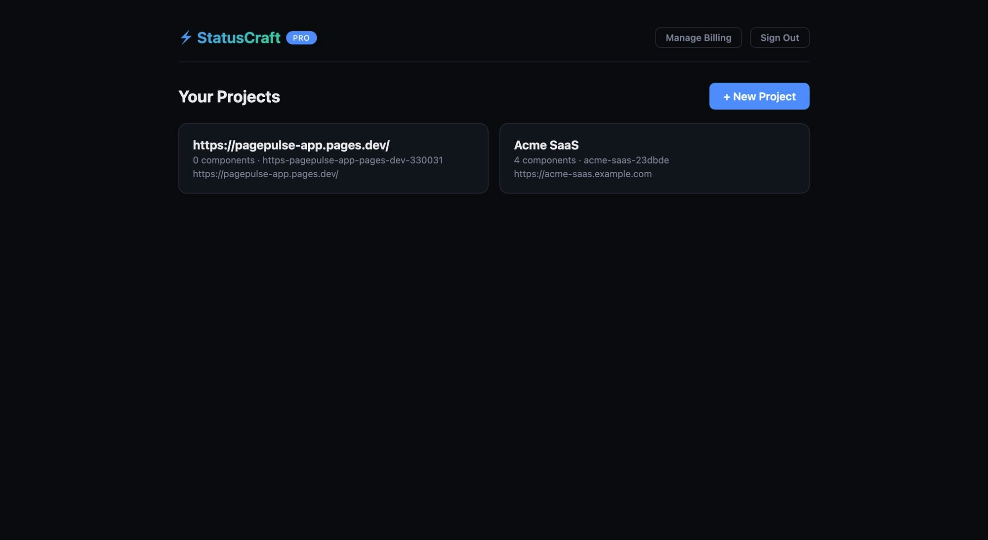 StatusCraft – Beautiful Status Pages - Main product screenshot demonstrating key features and user interface