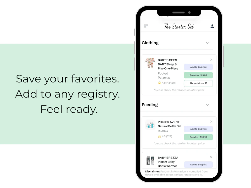 The Starter Set | AI Baby Registry Help screenshot 9