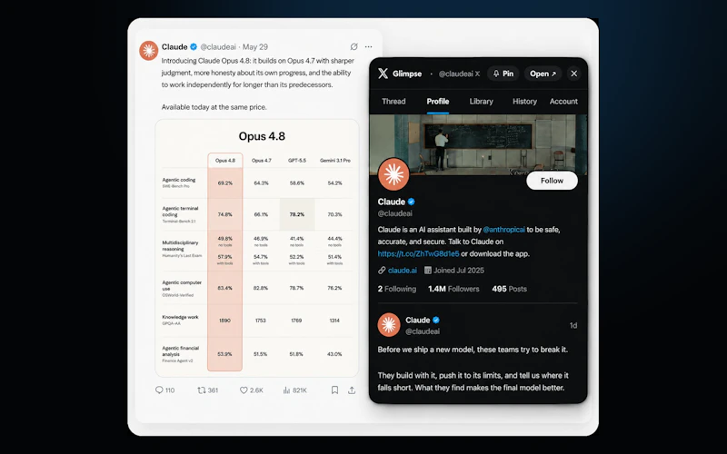 Preview threads & profiles in a window screenshot 2