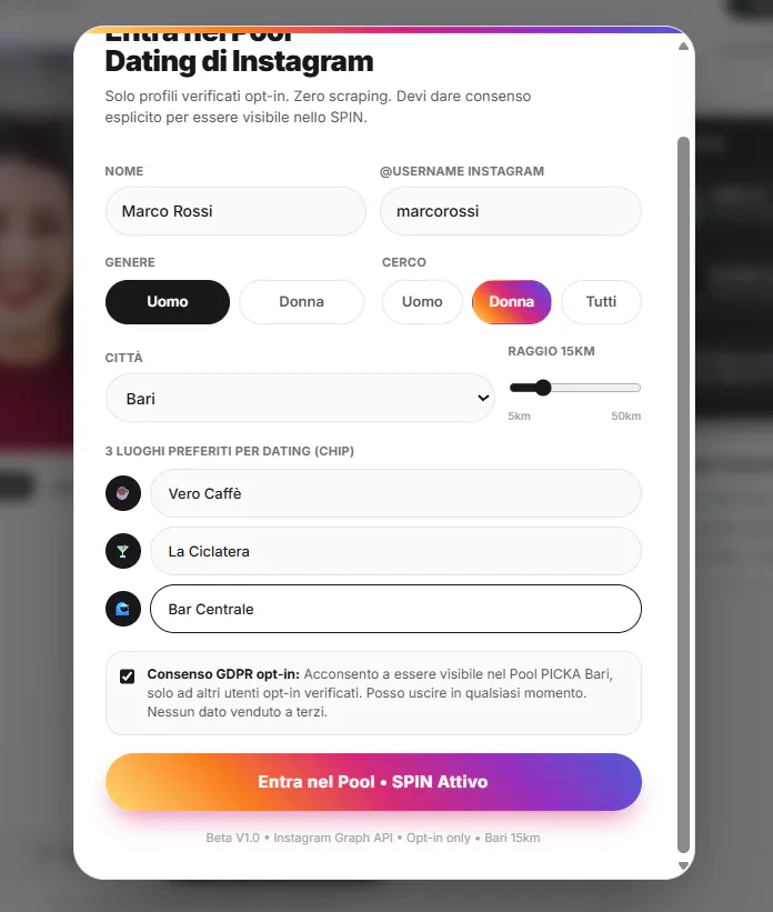 Picka - Dating spin for Instagram  gallery image