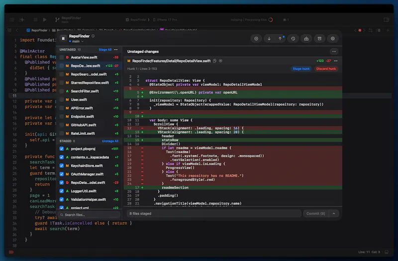 Gitwyn — Git for Xcode screenshot 1