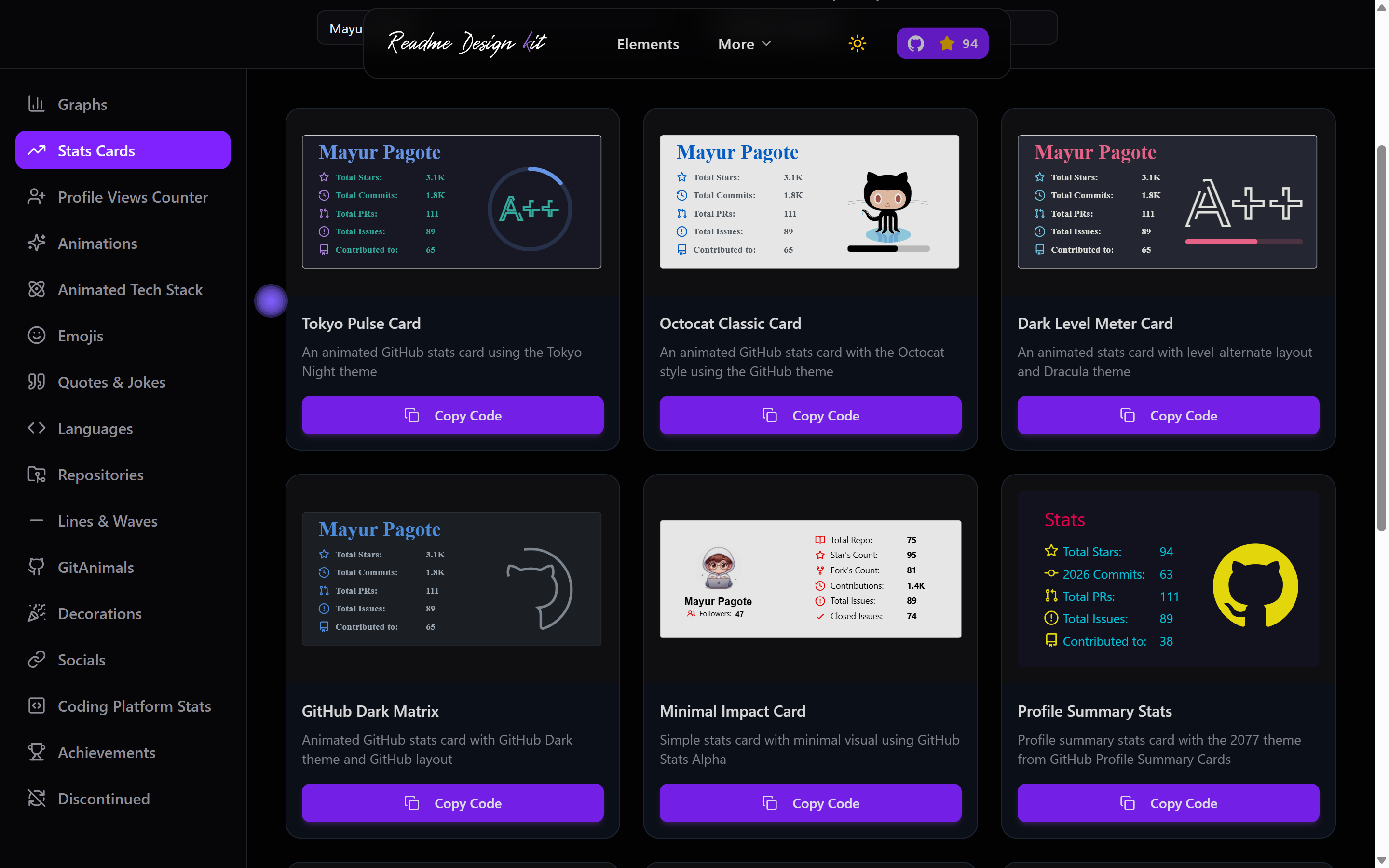 README Design Kit - Screenshot 4 showing product features and functionality