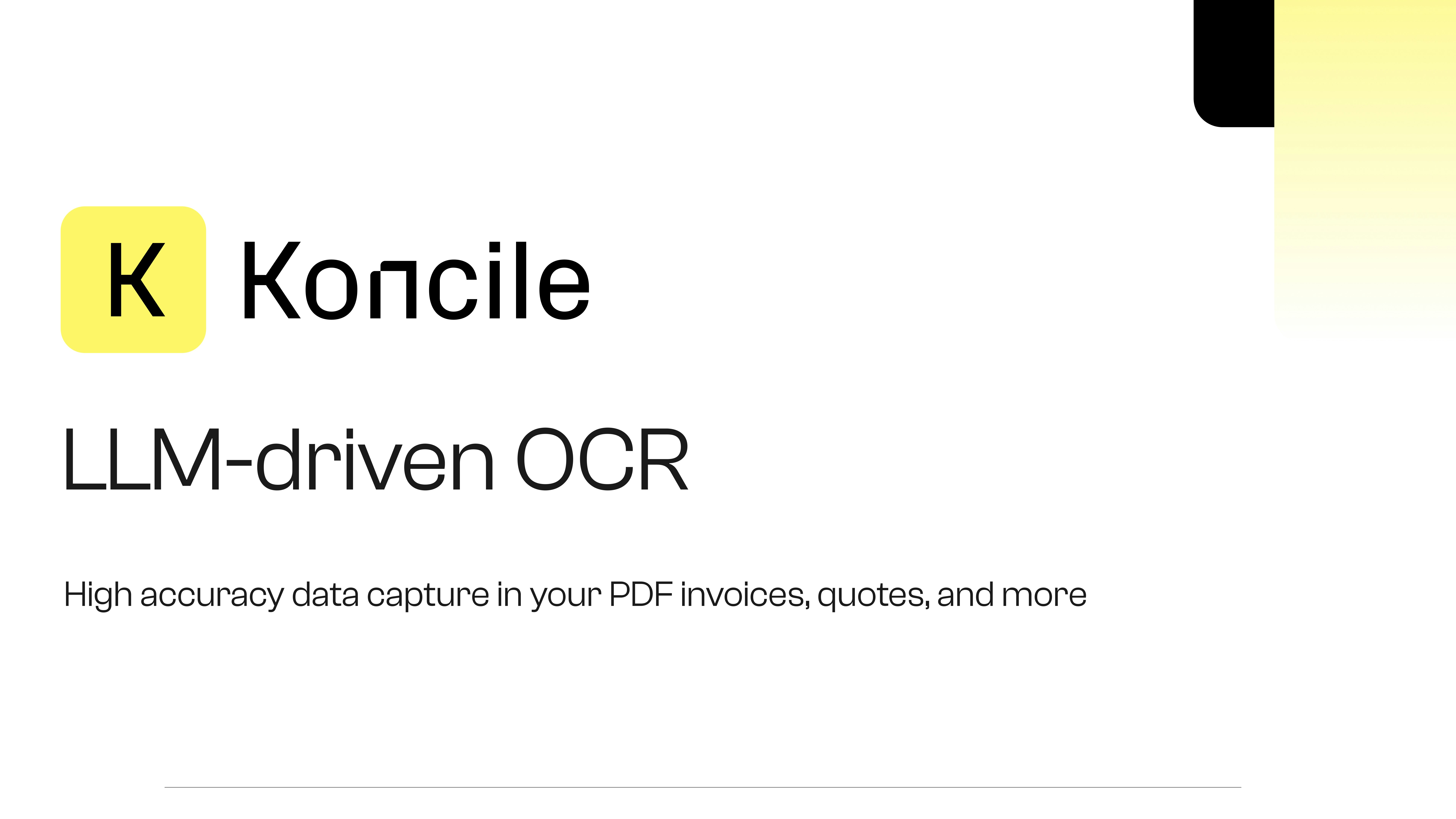 startuptile Koncile -Customisable OCR for all your data extraction needs