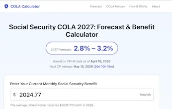 COLA Calculator gallery image