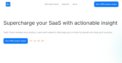 SaaS Check - Get a free product review gallery image