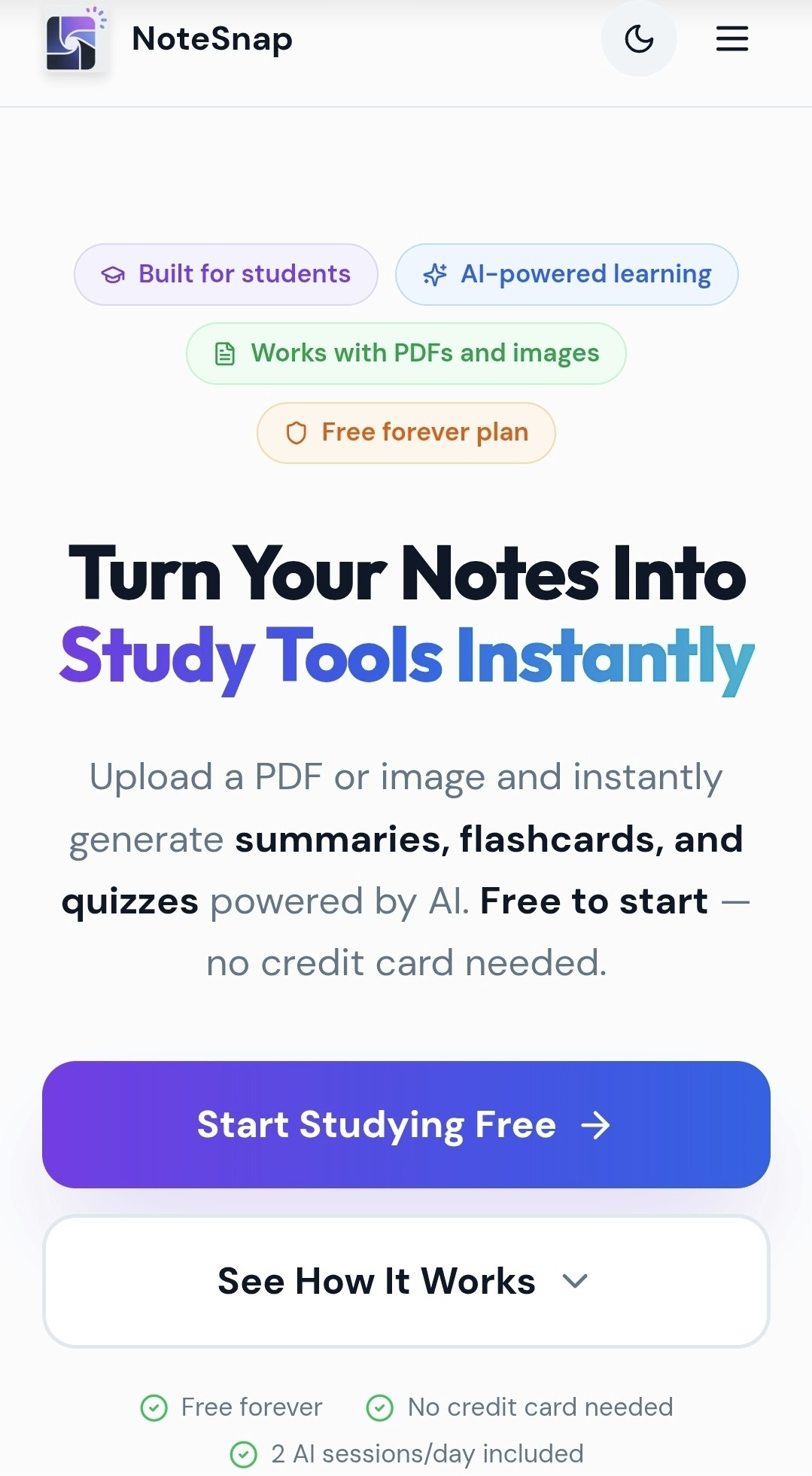 NoteSnap – Turn messy notes to summaries gallery image