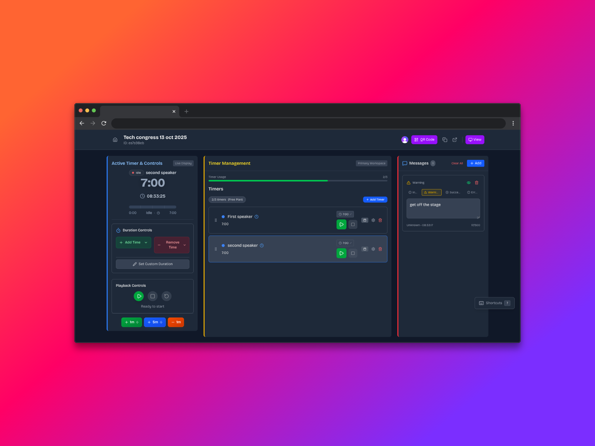 EventTimer - Professional timer platform for live events media 1