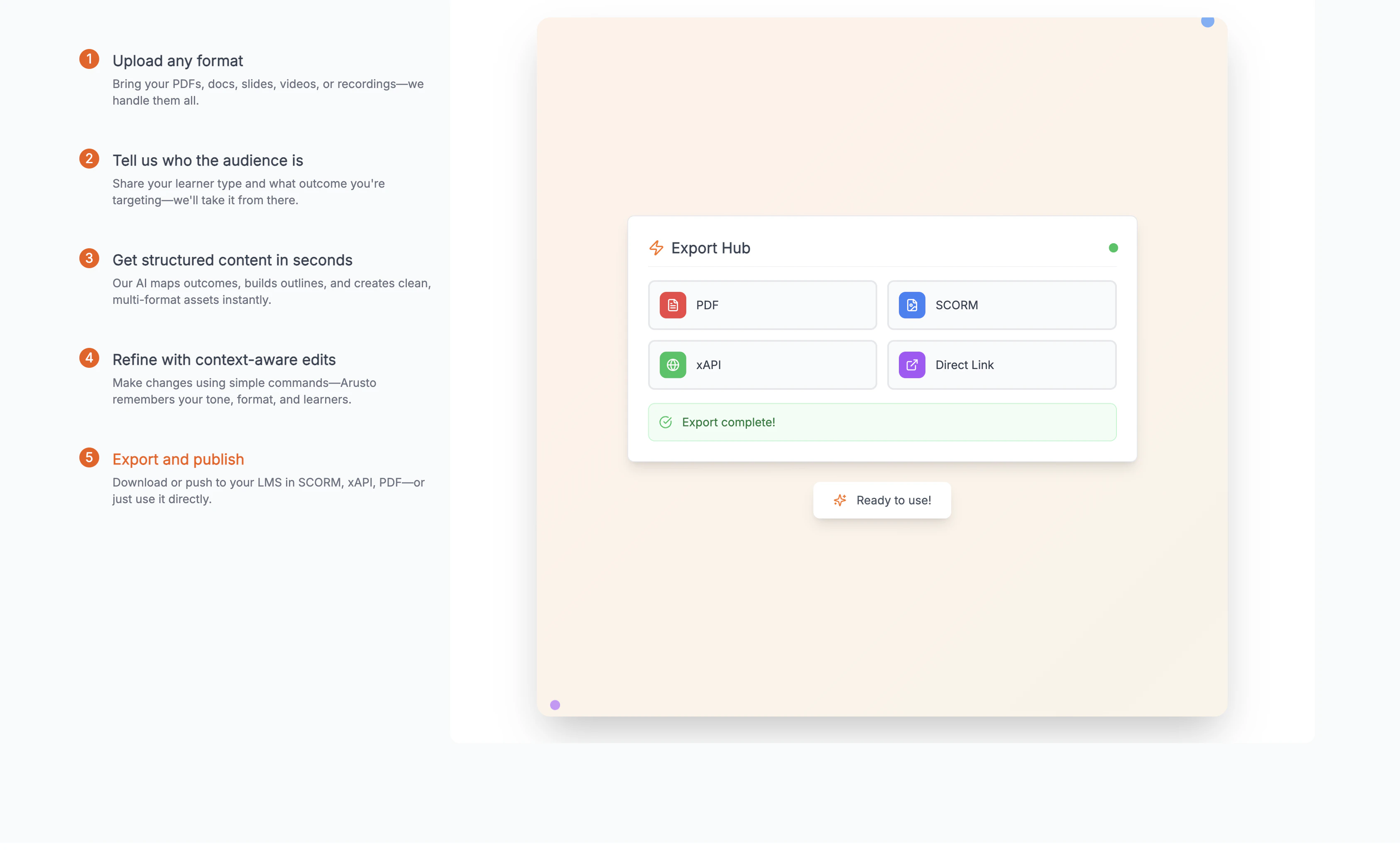 Arusto screenshot 2