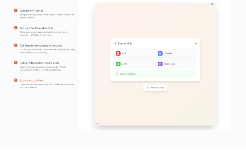 Arusto screenshot 2