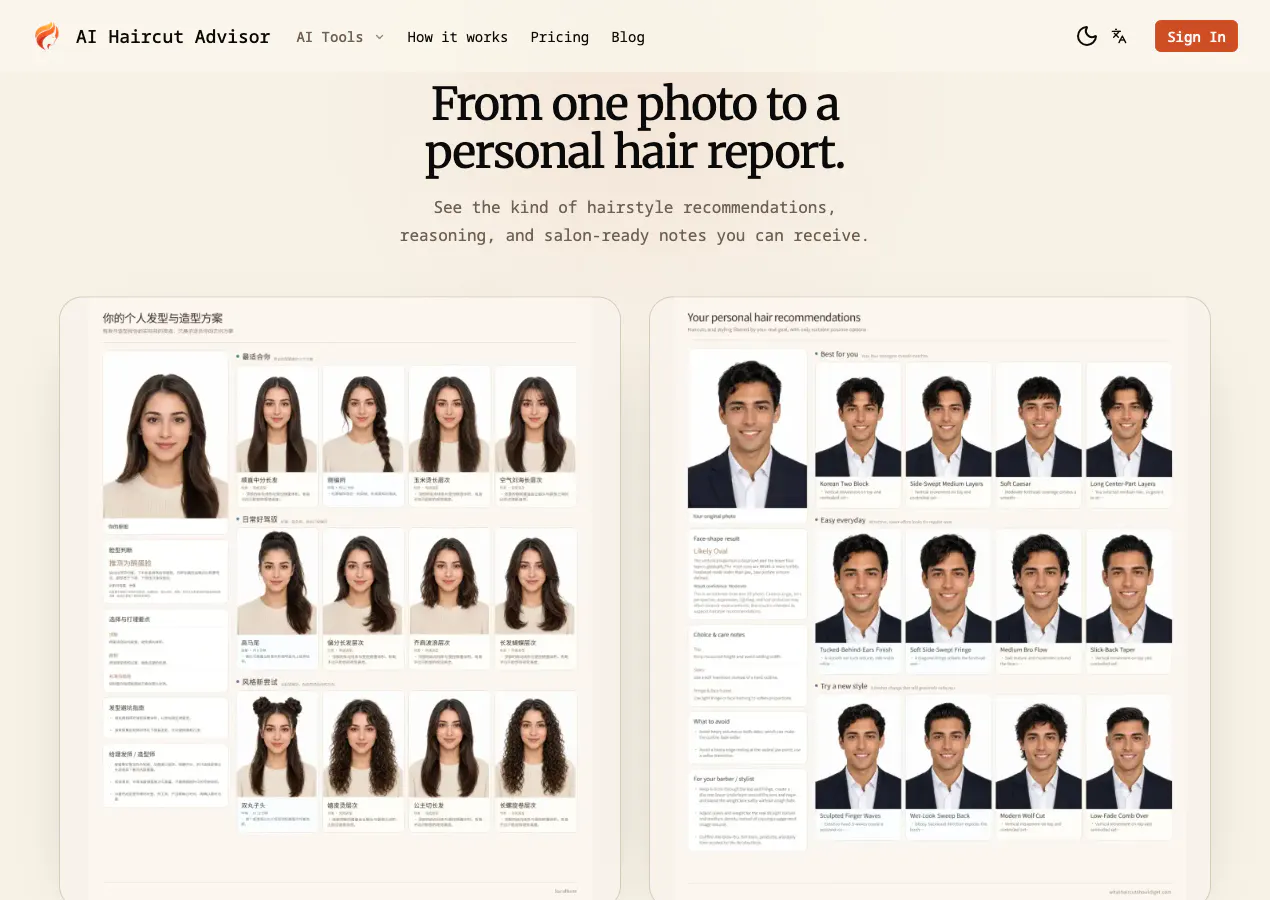 AI Haircut Advisor gallery image