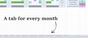 Staff Holiday Planner Template gallery image