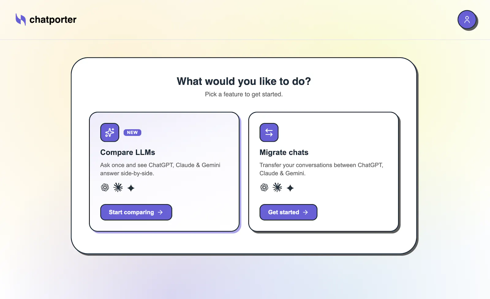 CompareLLMS screenshot 1