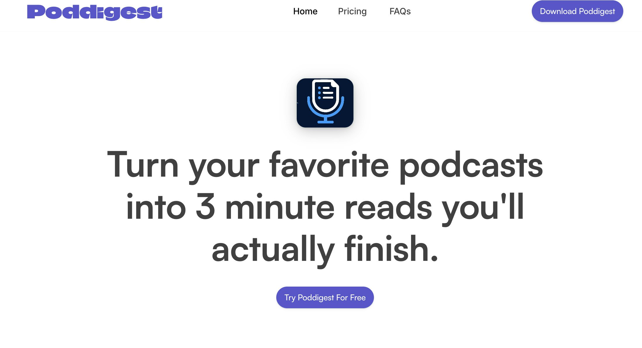 Poddigest - Trasforma i tuoi podcast preferiti in letture di 2 minuti media 2