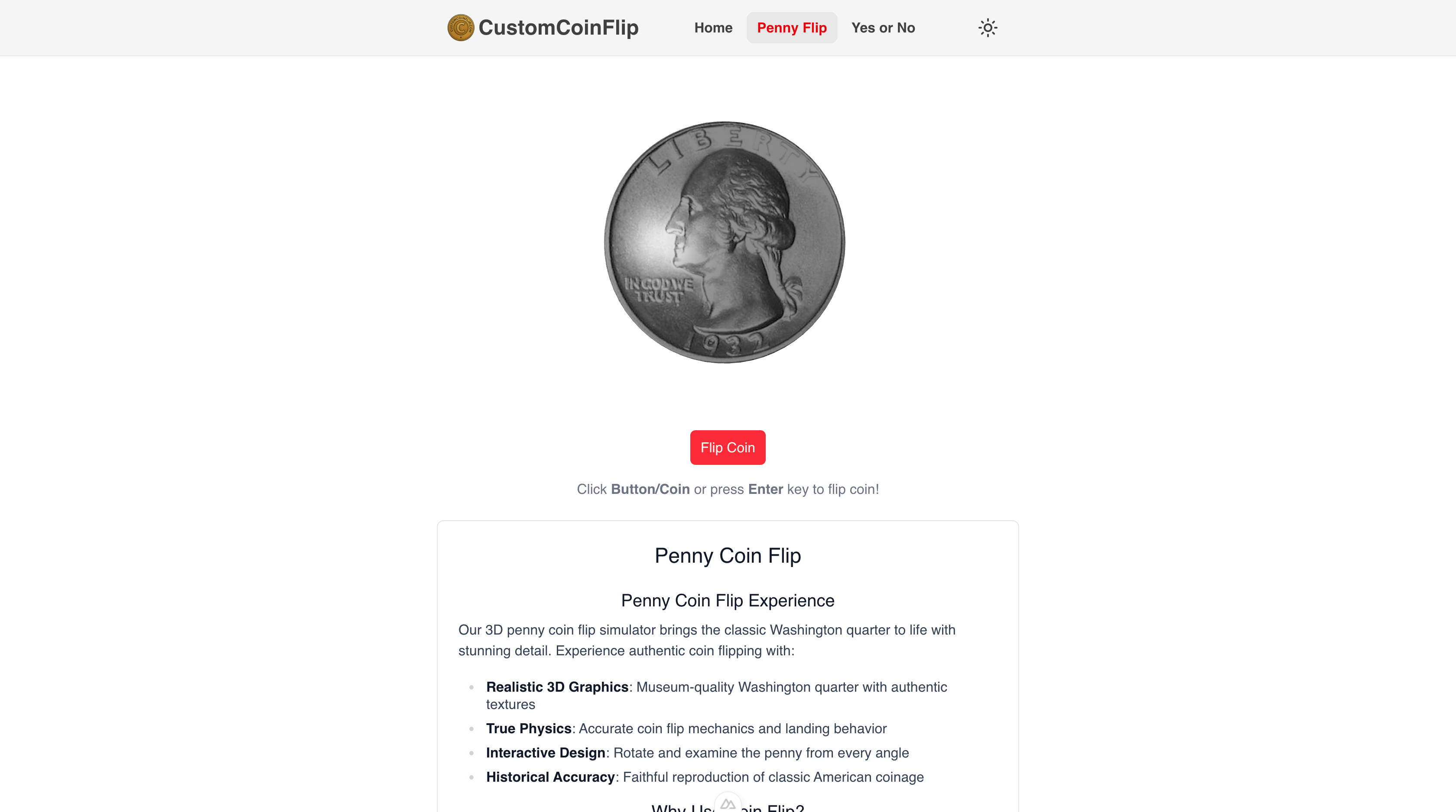Custom Coin Flip gallery image