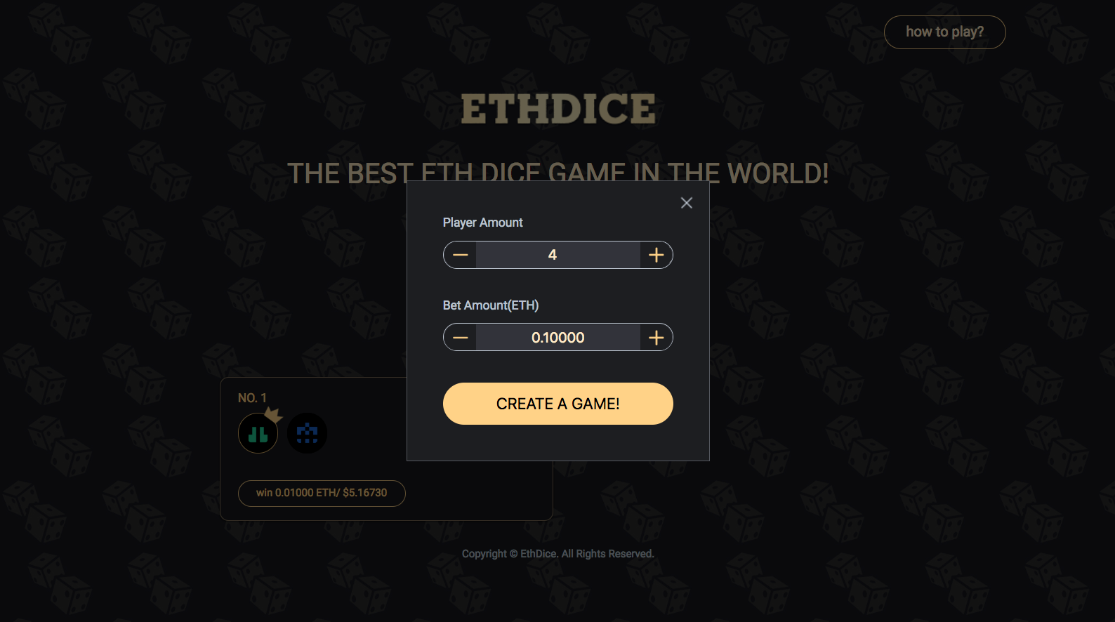 EthDice gallery image
