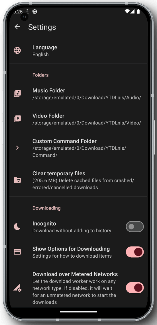 Ytdlnis - Android Video/Audio Downloader-App mit YT-DLP Medien 9