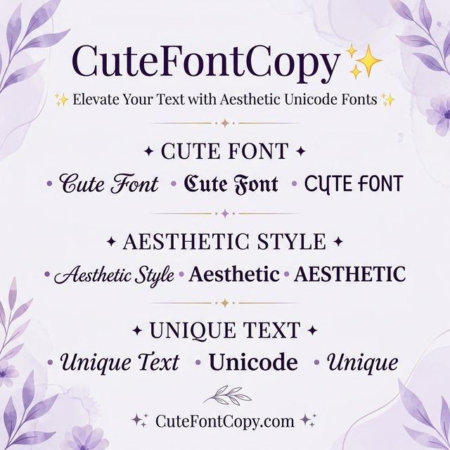 Cute Font 𝓒𝓸𝓹𝔂 𝓪𝓷𝓭 𝓟𝓪𝓼𝓽𝓮 gallery image