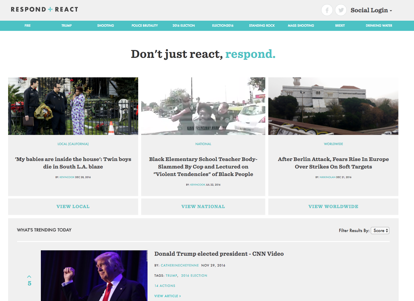 Respond React gallery image