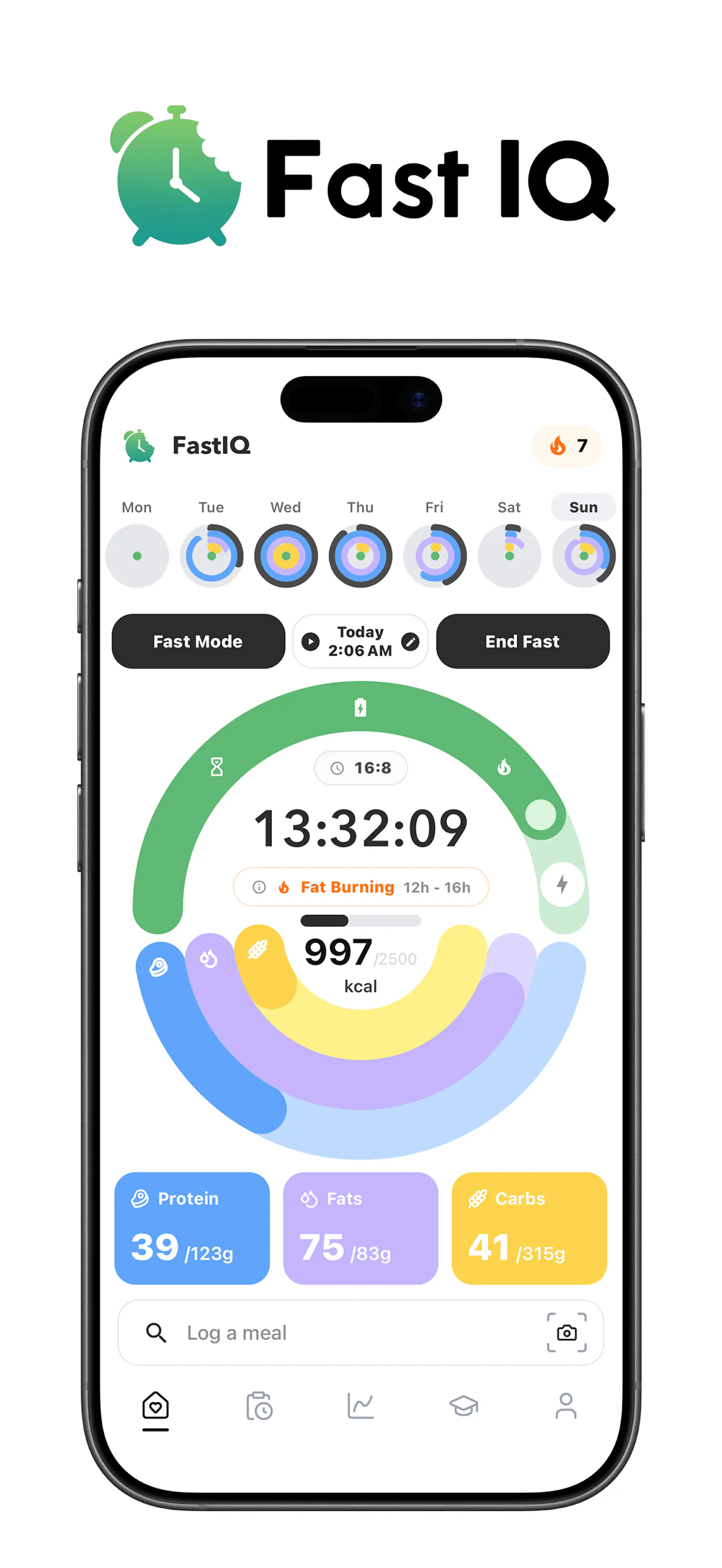 FastIQ - Fasting and Macros screenshot 1