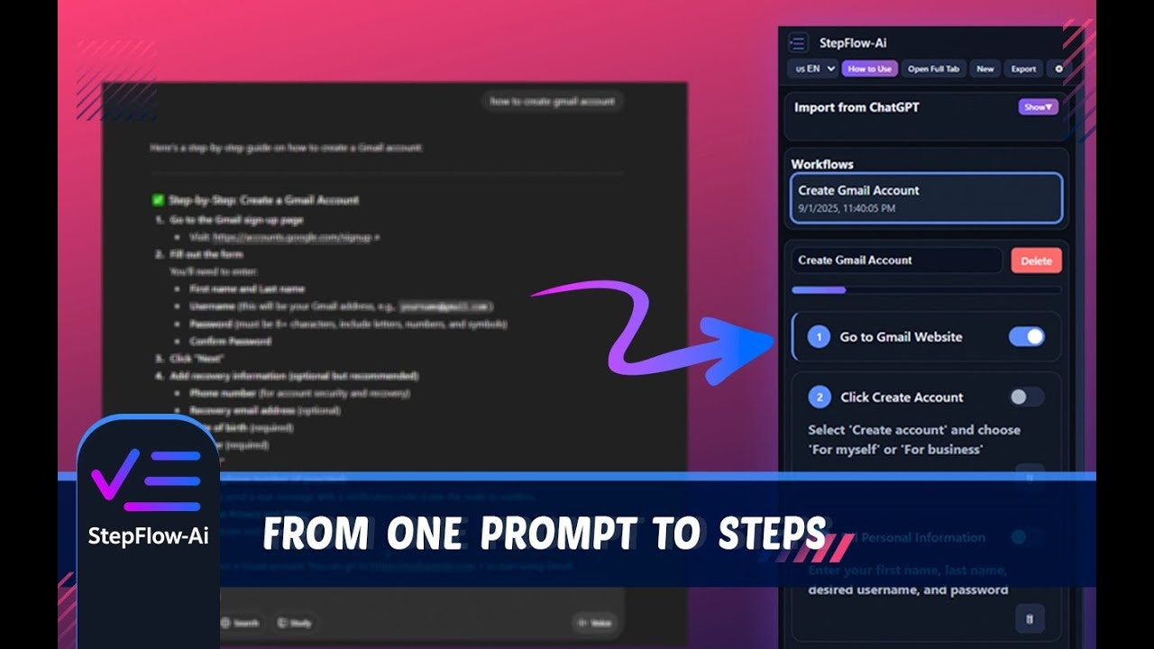 StepFlow-Ai: Convert GPT to To-Do List gallery image