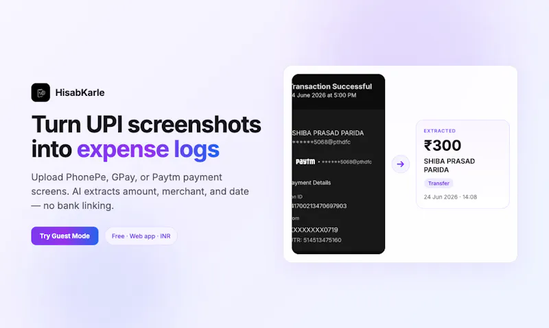 HisabKarle screenshot 1
