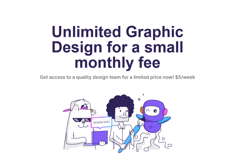 Design graphique illimité pour 5 $! media 1