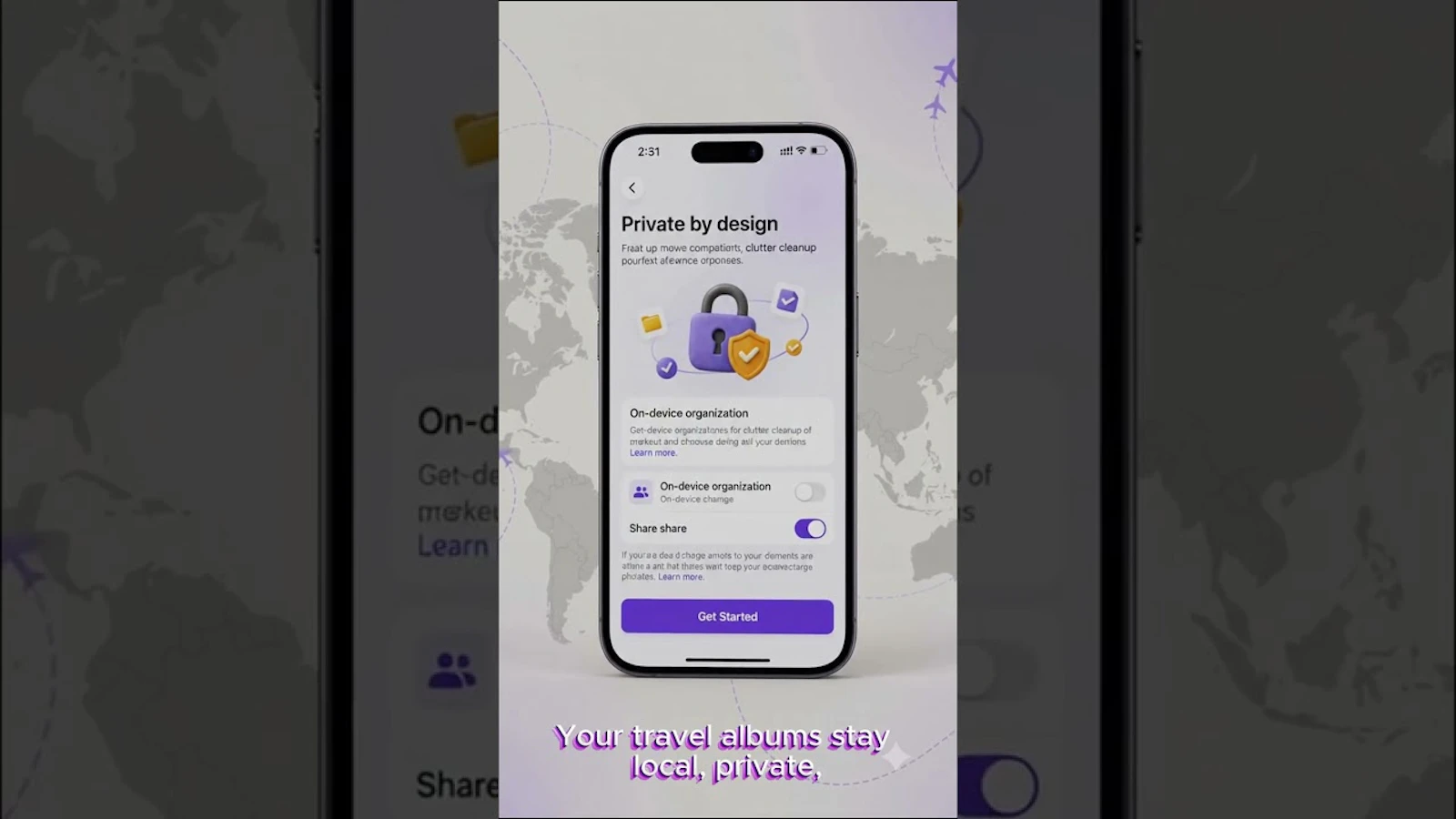 Wimemo - Travel photo map screenshot 1 (video preview)