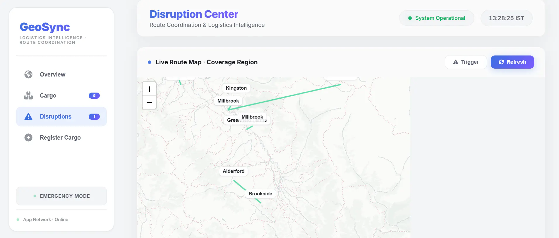 GeoSync — Intelligent Logistics Network gallery image