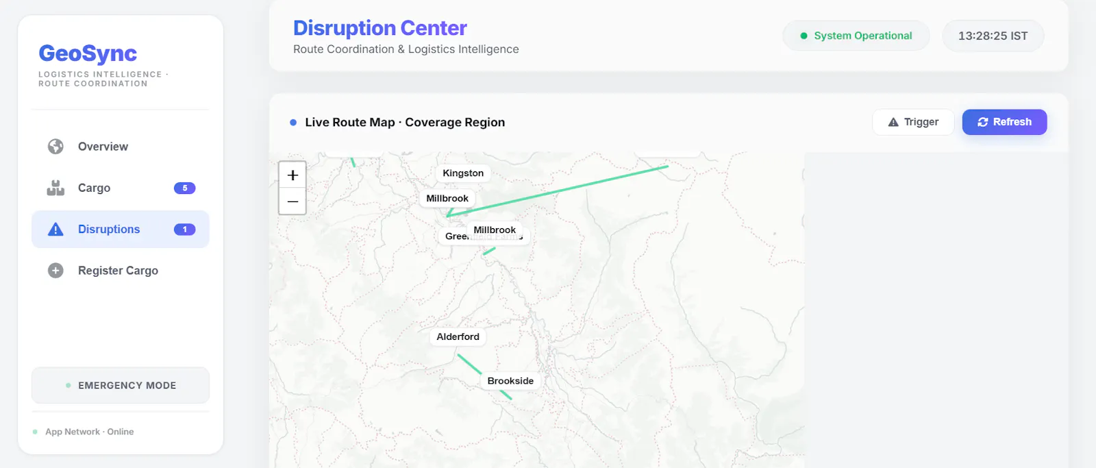 GeoSync — Intelligent Logistics Network screenshot 4