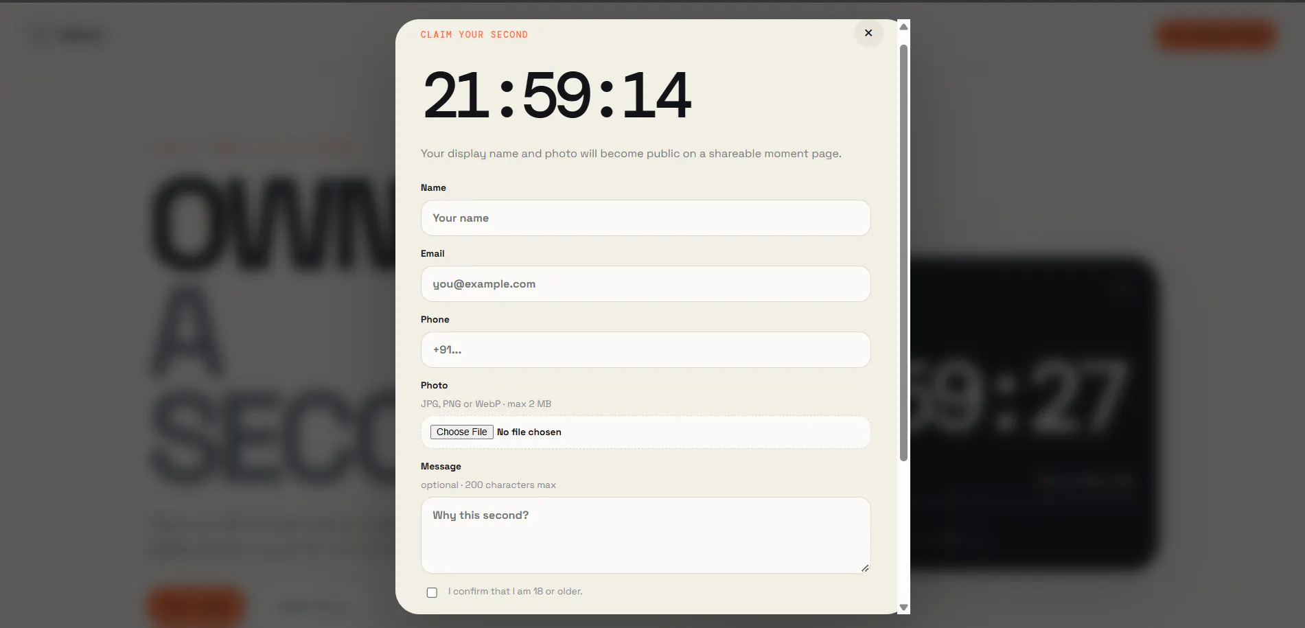 86,400 — Own a Second gallery image