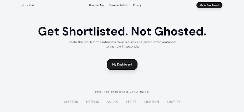 Shortlist screenshot 3