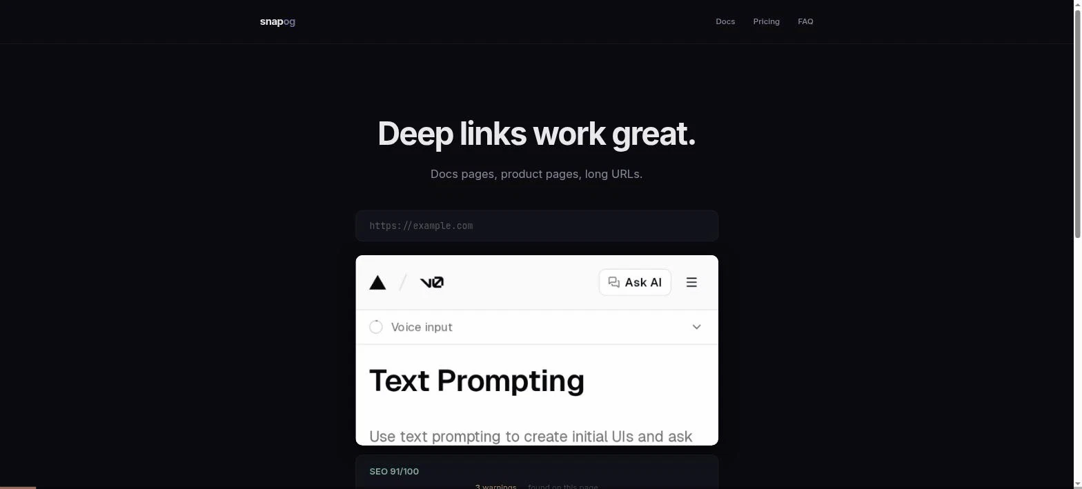 SnapOG - Easy, SEO Friendly Social Cards screenshot 2