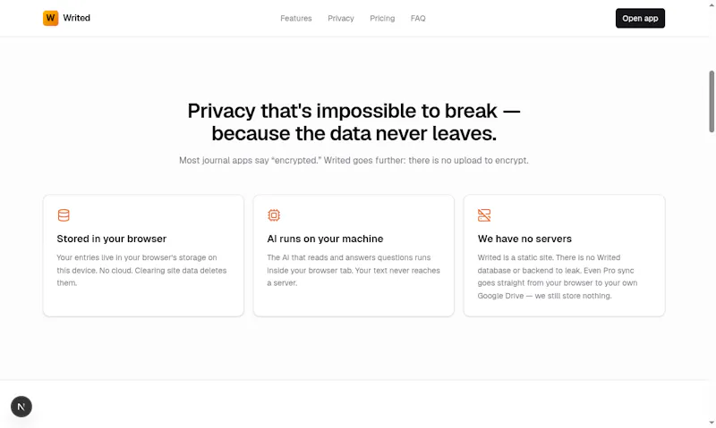 Writed screenshot 3