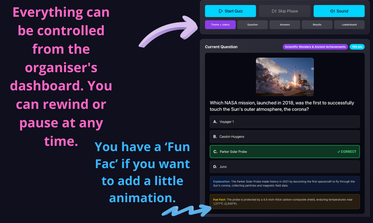 QuizzaBoom - Screenshot 4 showing product features and functionality