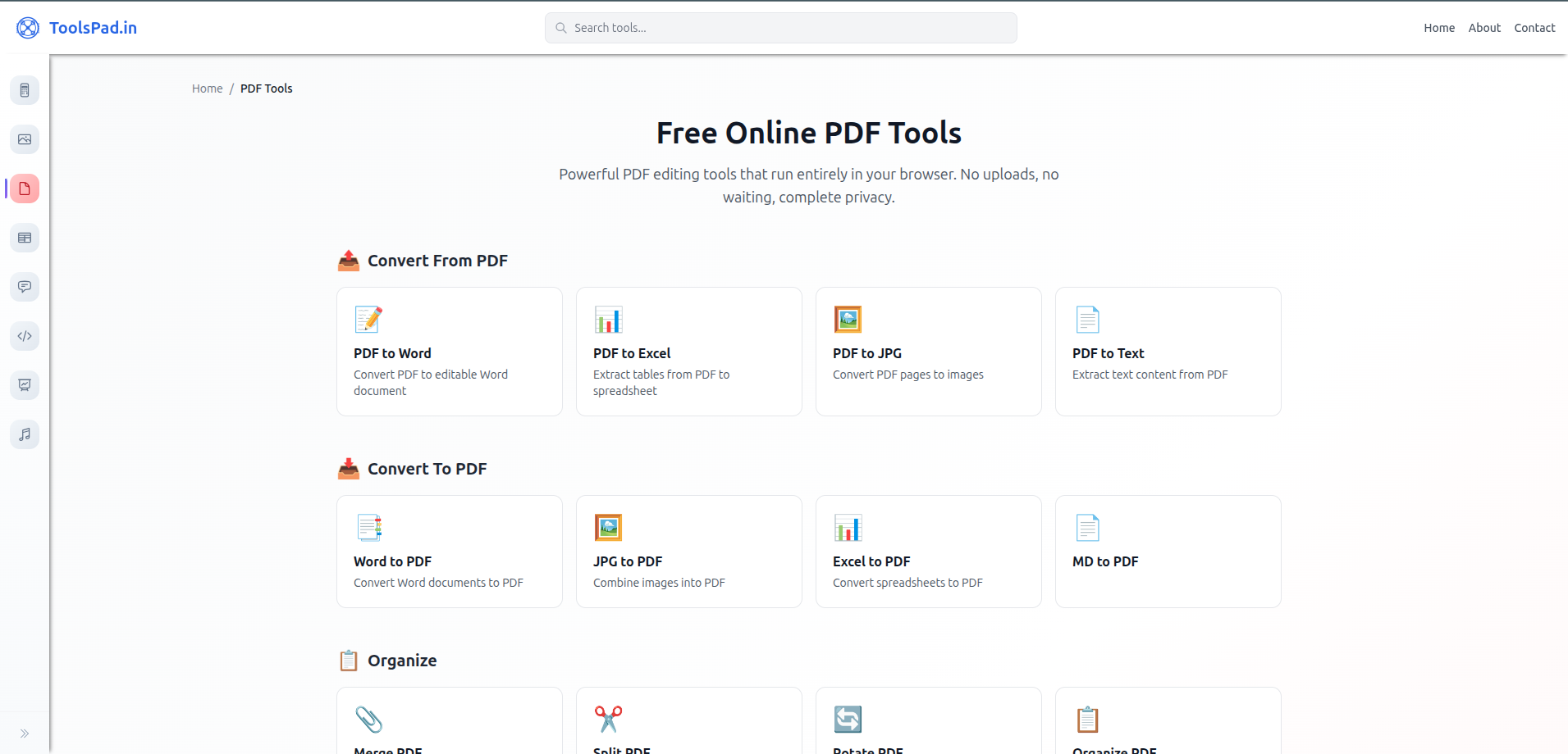 ToolsPad.in - Screenshot 2 showing product features and functionality