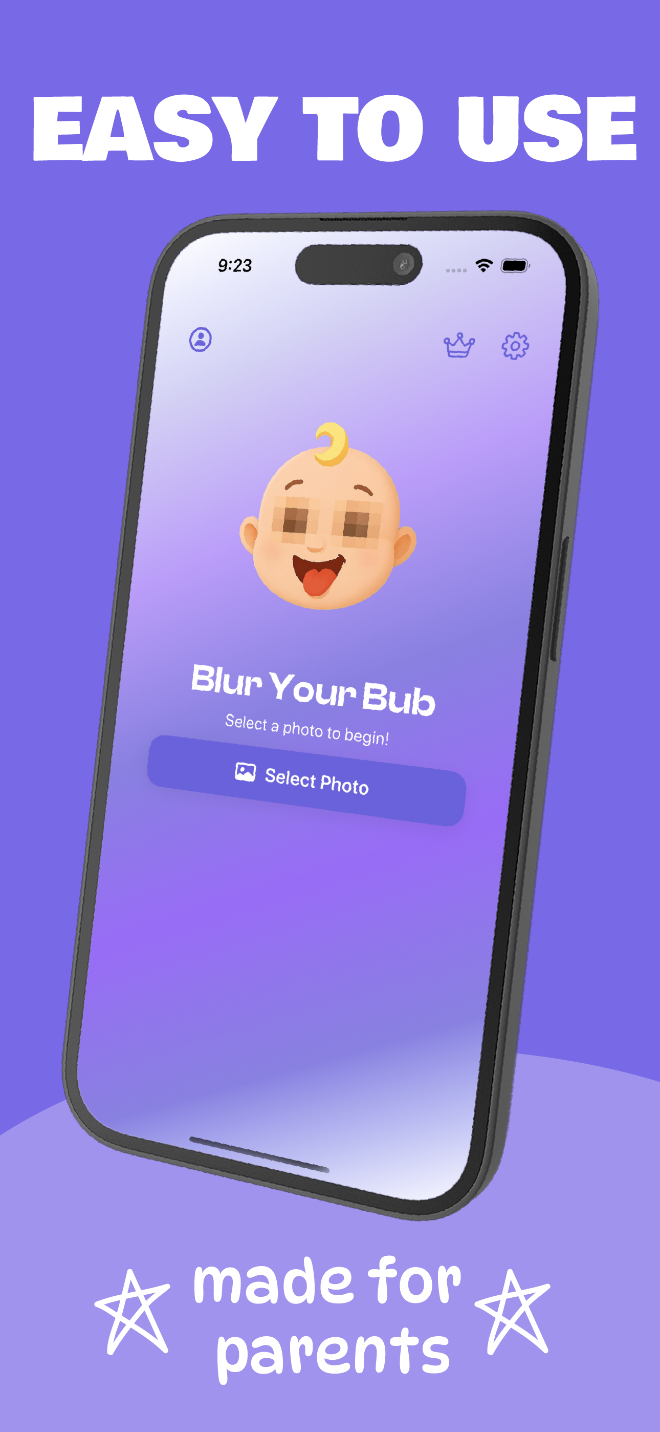 Verwischen Sie Ihren Bub - Einfache App, das Gesicht Ihres Babys sicher zu verwischen/zu bedecken. Medien 4