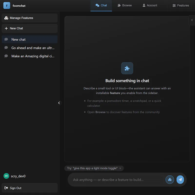 foomchat screenshot 4