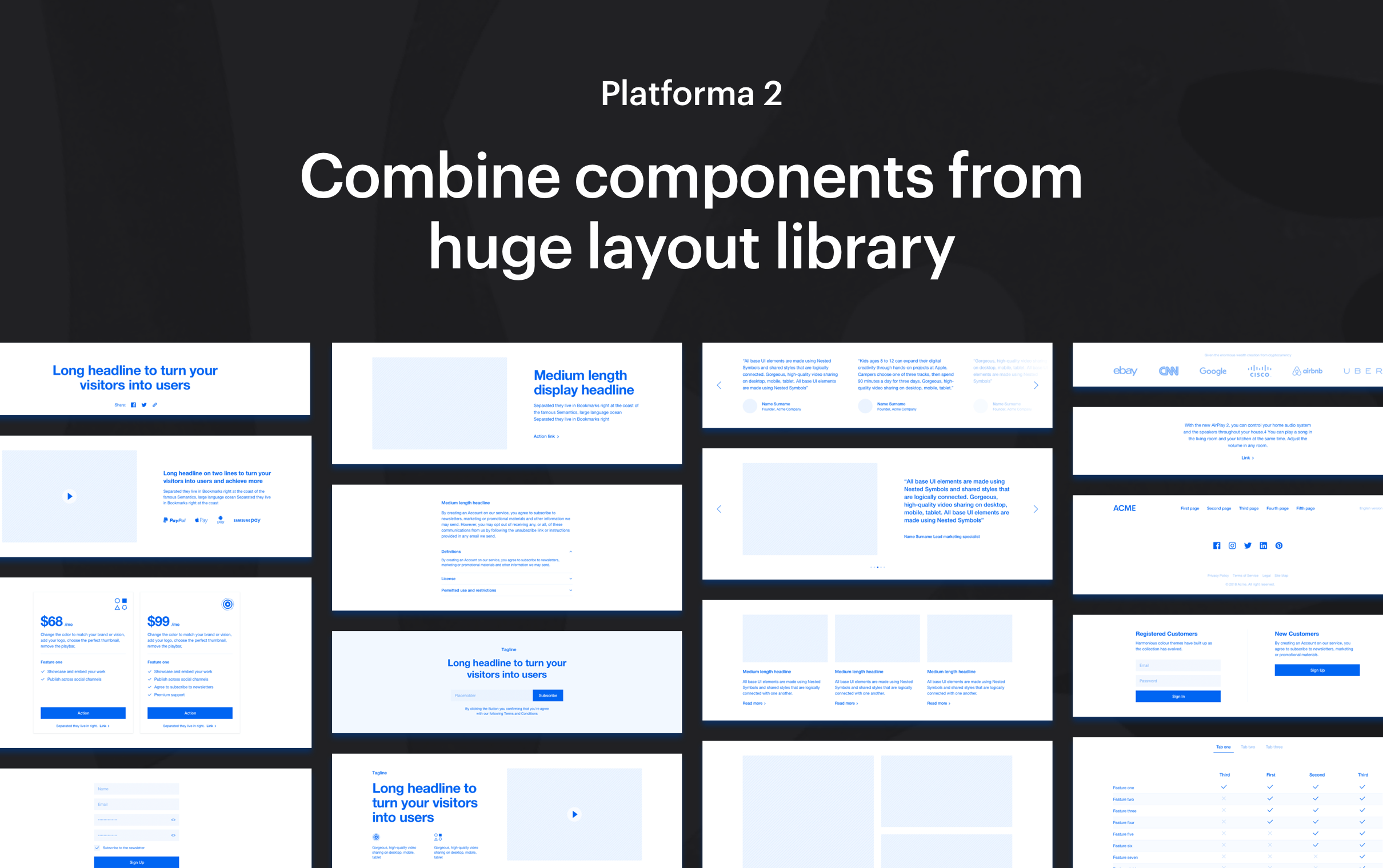 Platforma Wireframe Kit Image